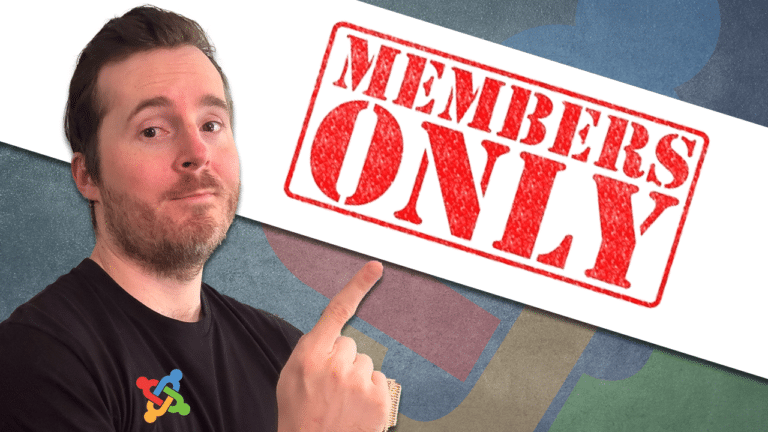 Create a Members only Section in Joomla cover Image